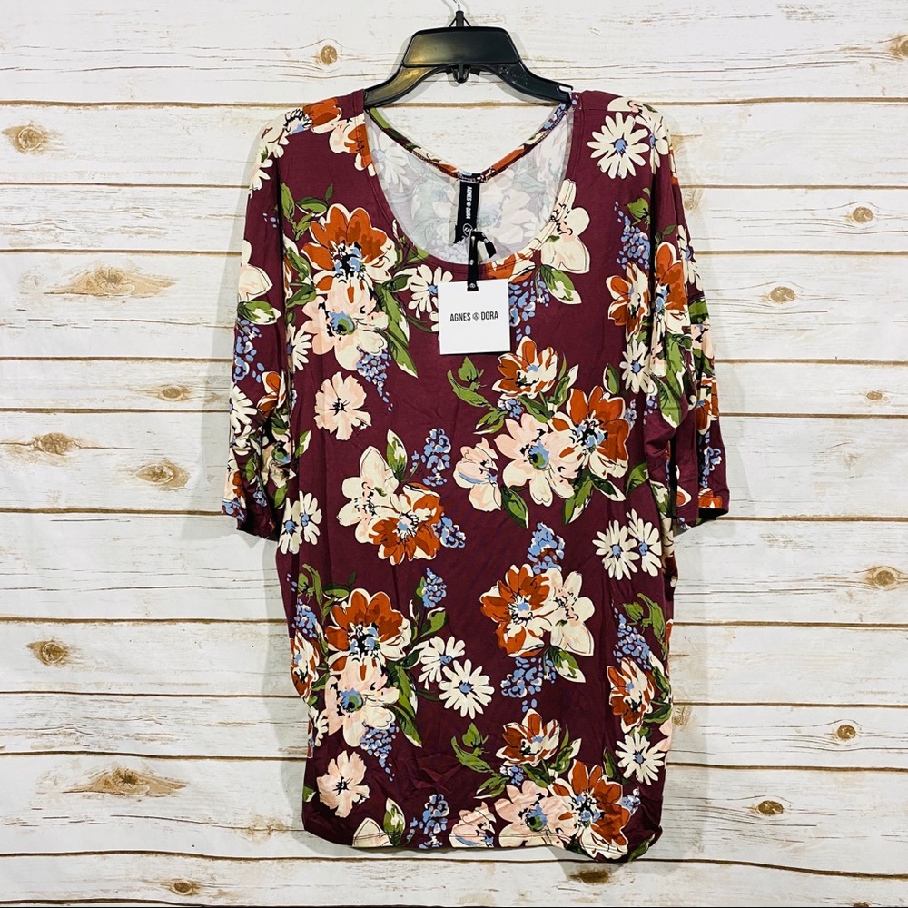 Agnes & Dora women’s dolman tunic 3/4 sleeve top